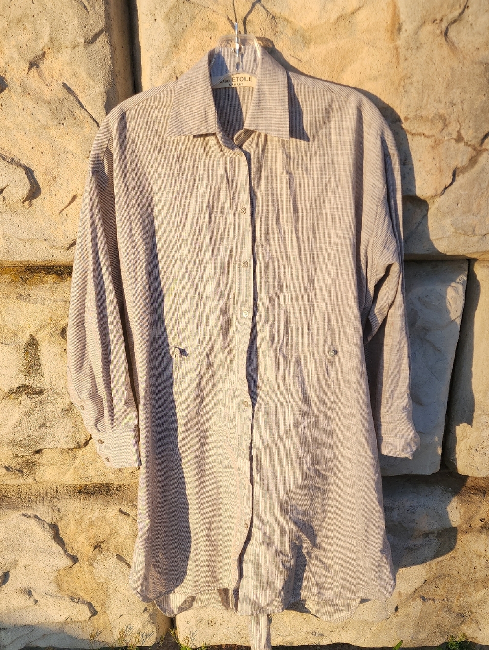 Isabel Marant Étoile Striped Cotton Shirt Dress Size 36